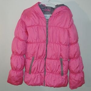 Old Navy Bright Pink Kids Puffer Jacket